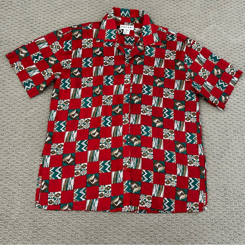 Vintage Bogari 100% Silk Women's Blouse
Size Small